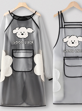 防水围裙宠物店罩衣女新款厨房家用卓衣工作服男上班专用防油定制