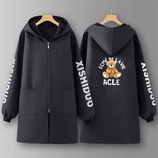 长袖围裙厨房家用2025新款罩衣女秋冬季加绒加男款厚防水防油外穿