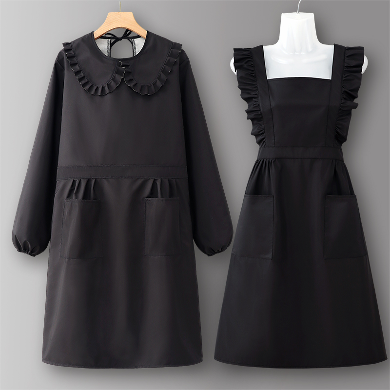 防水防油长袖罩衣工作服女