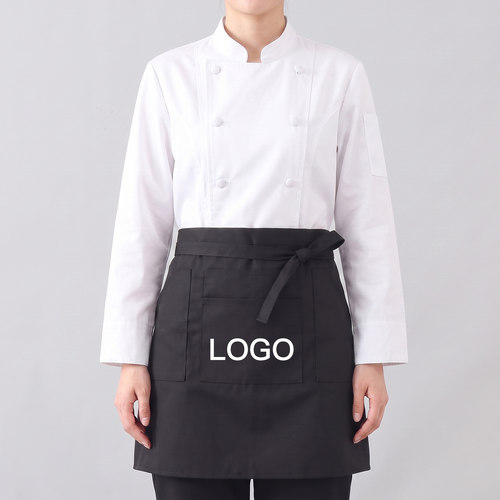 帆布半身围裙定制logo印字