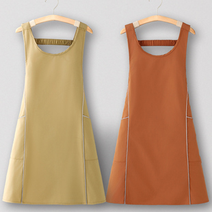 超市围裙定制厨房家用2025新款广告餐饮上班专用工作服女防水防油