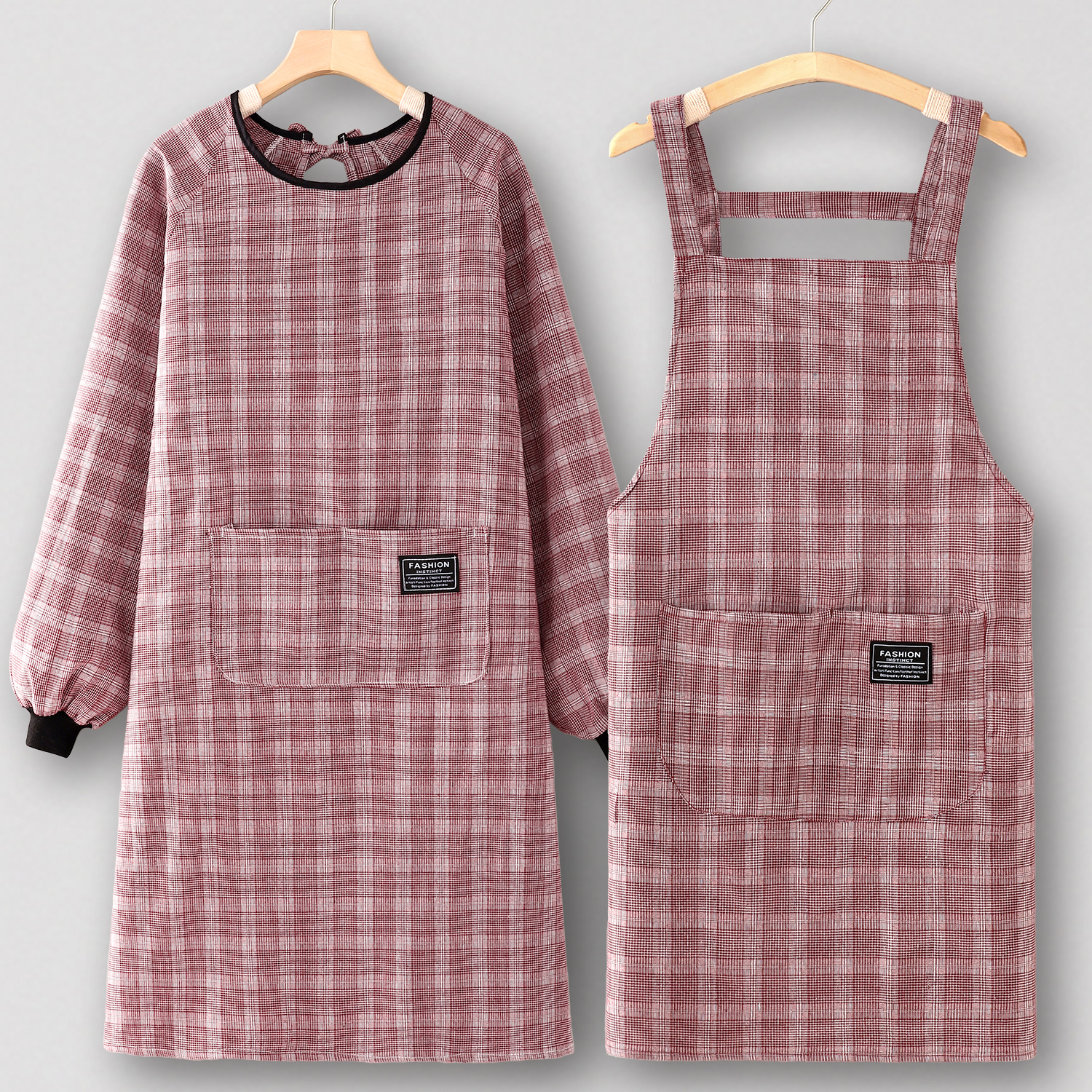 工厂车间围裙厨房家用工作服罩衣