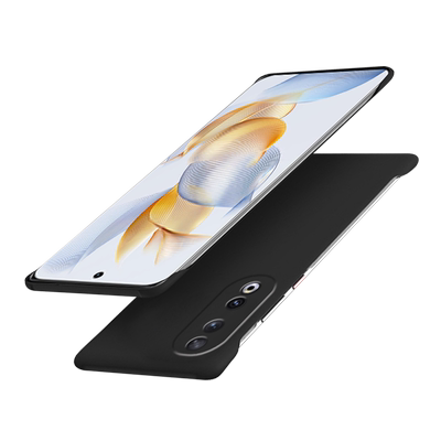 适用荣耀90手机壳90pro新款无边框半包超薄散热防摔女小众高级感简约透明男款硬壳honor不顶膜华为曲面屏专用