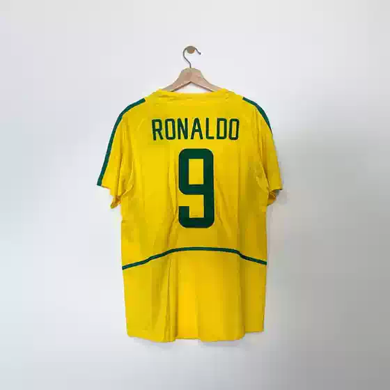 Retro2002 Brazilian jersey Ronaldinho Ronaldo football shirt
