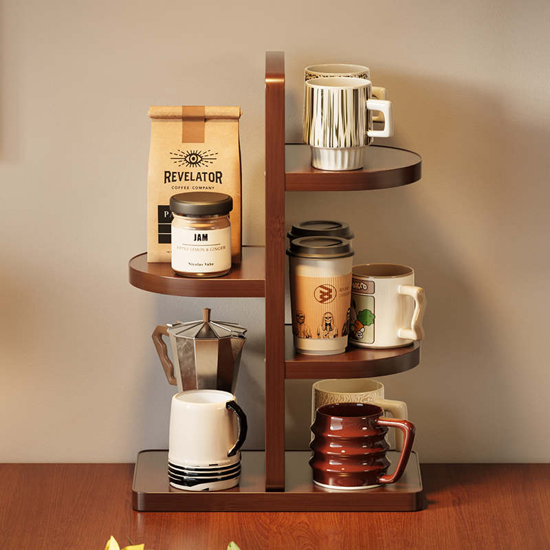 多层茶杯收纳架桌面水吧台杯具