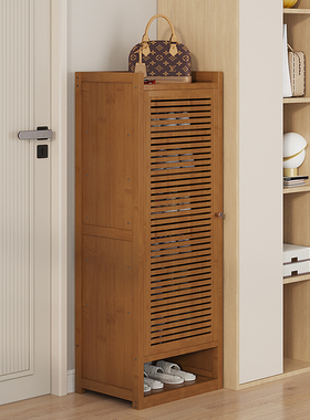 家用门口窄小型鞋架单带门楼道入户鞋柜新款2025爆款置物收纳多层
