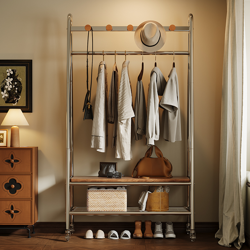 加粗加厚落地式衣帽架