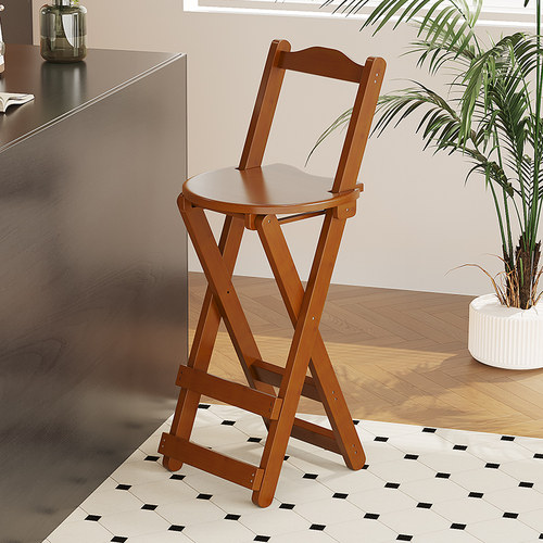 折叠便携稳固承重吧台高脚椅