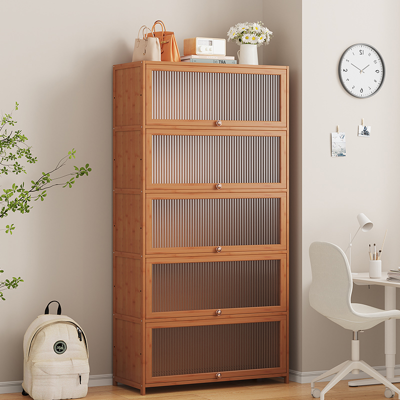 客厅靠墙多层书柜落地式简易书柜儿童展示柜小户型省空间置物架子