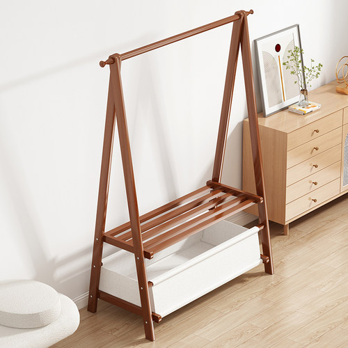 竹中生智折叠楠竹现代简约衣帽架