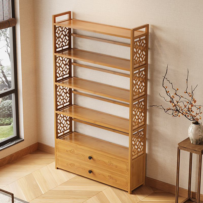 书架落地置物架飘窗收纳展示柜放书的置物柜高中生专用多层书柜子