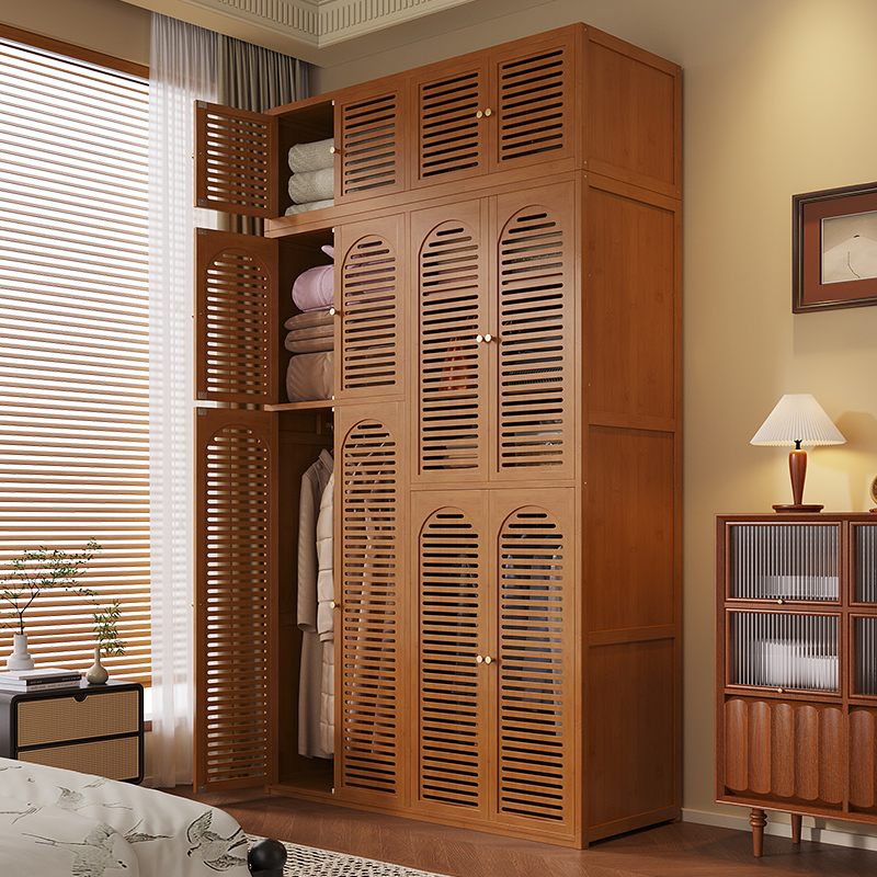 省空间网红靠墙一体推拉门衣柜