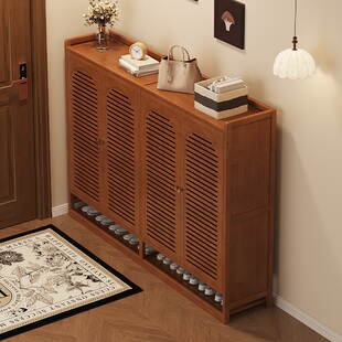 入户门口专用鞋柜大容量多层超大收纳柜一体靠墙鞋架子门外走廊用