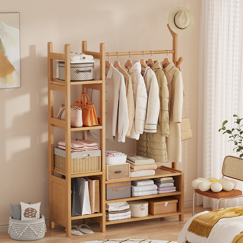 开放式可移动转角落地挂衣架