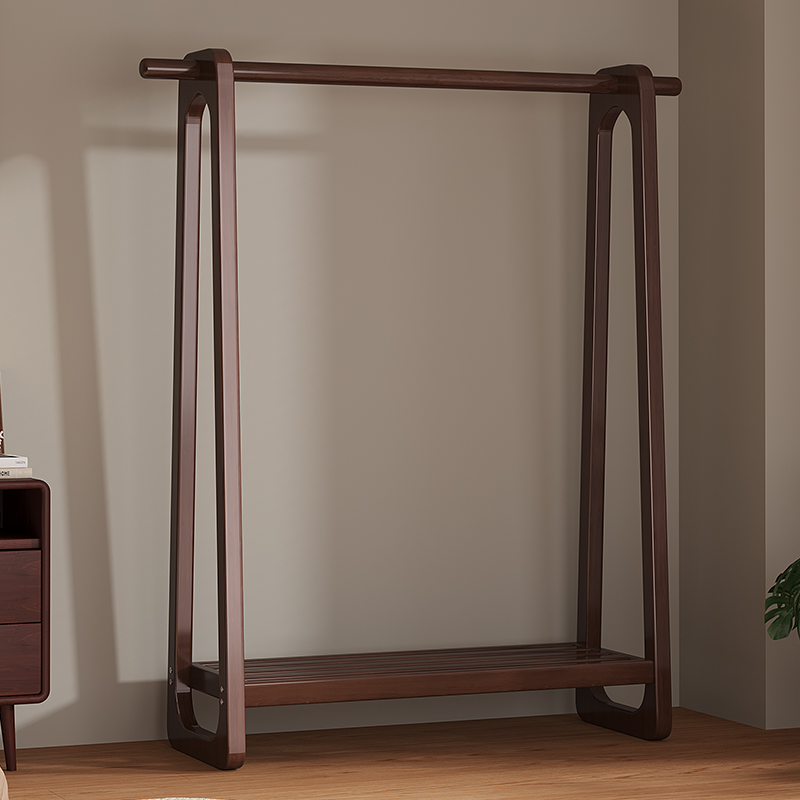 竹中生智多功能实木衣帽架