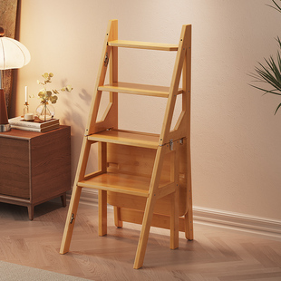 家用梯子多功能可折叠两用梯凳稳步凳轻便款登高凳实木阶梯凳新款