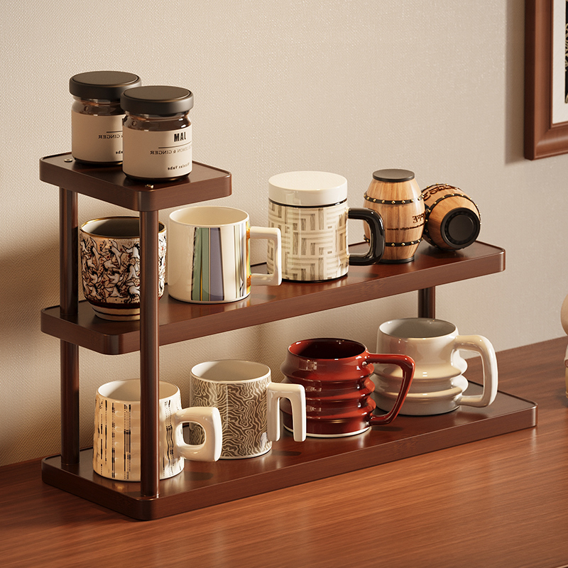 桌面杯子收纳置物架多层