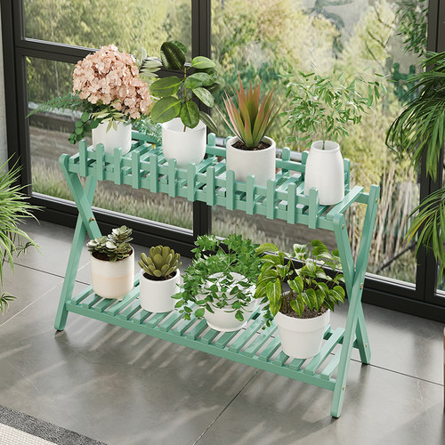 花架子置物架一体阳台多层客厅落地飘窗简易多肉展示户外庭院靠墙