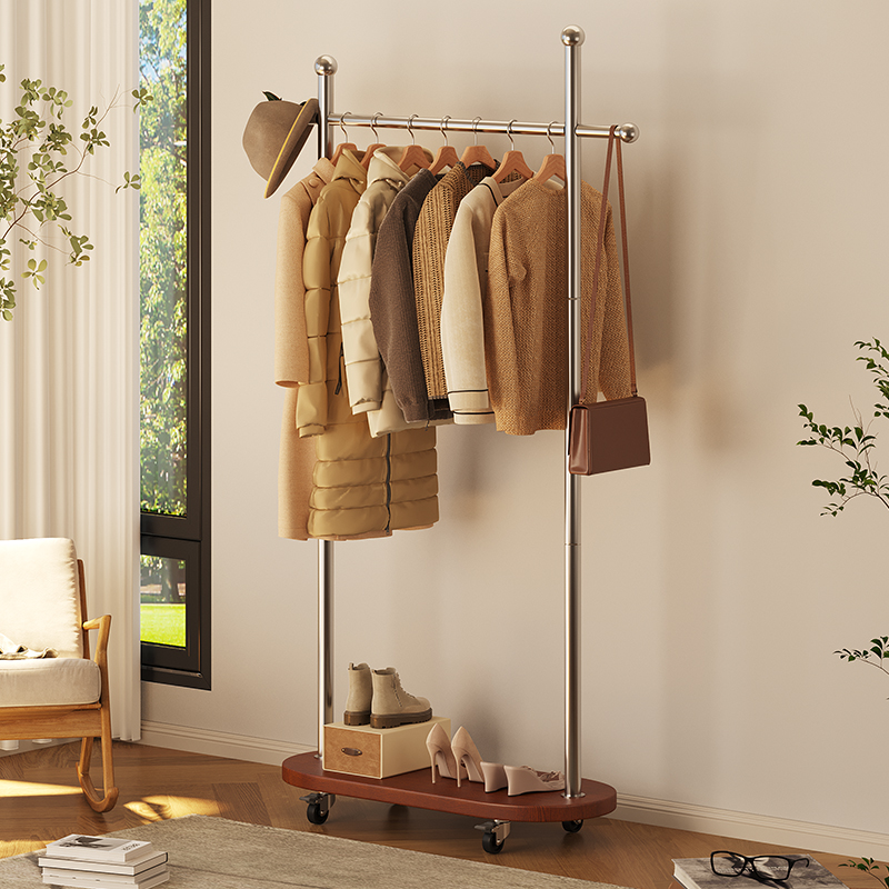 竹中生智简易移动衣帽架