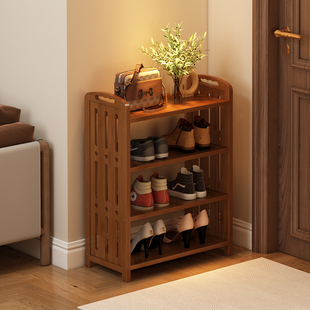 家用入户极窄小型鞋架门口多层置物架鞋柜省空间出租房用楼道简易