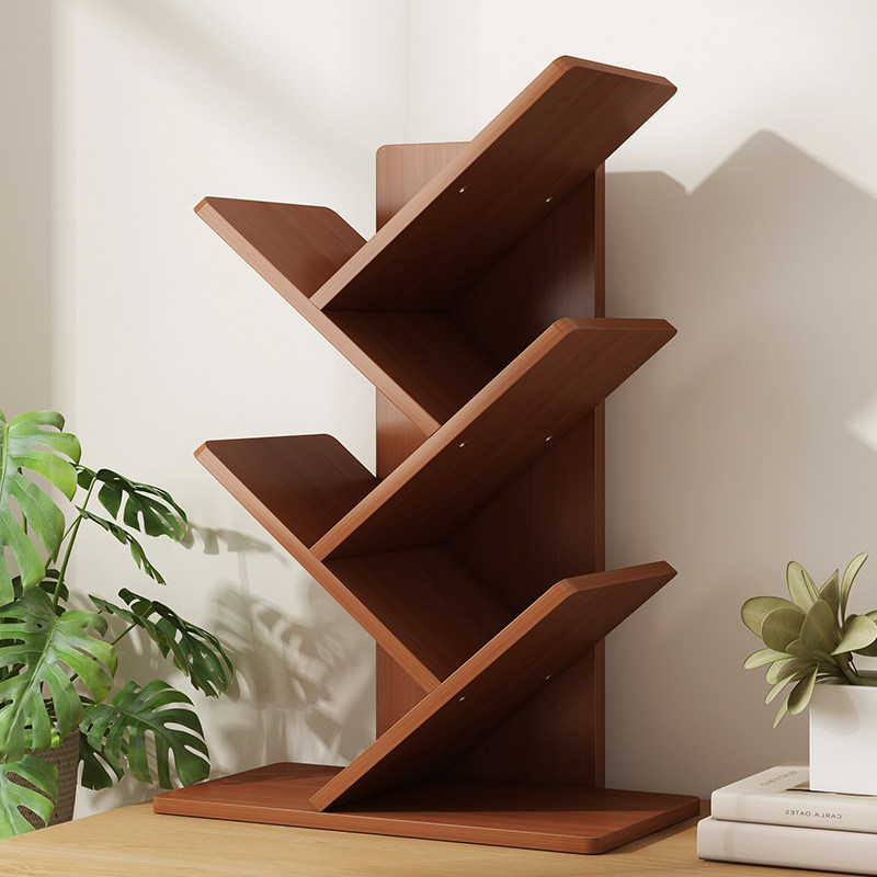 简约树形多层小型书架桌面收纳置物架办公室创意家用多功能储物架,住宅家具,书架,淘宝优惠券,粉丝福利购,淘宝优惠卷