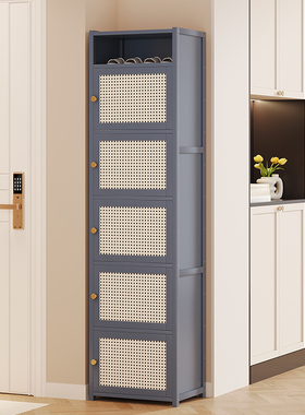 鞋柜小窄入户柜门口外楼道走廊多层极窄一体靠墙家用室外置物柜子