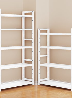 置物架简易多层收纳架子书架落地厨房客厅靠墙竹货杂物零食储物架