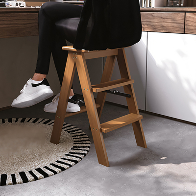 竹中生智加厚楠竹梯凳