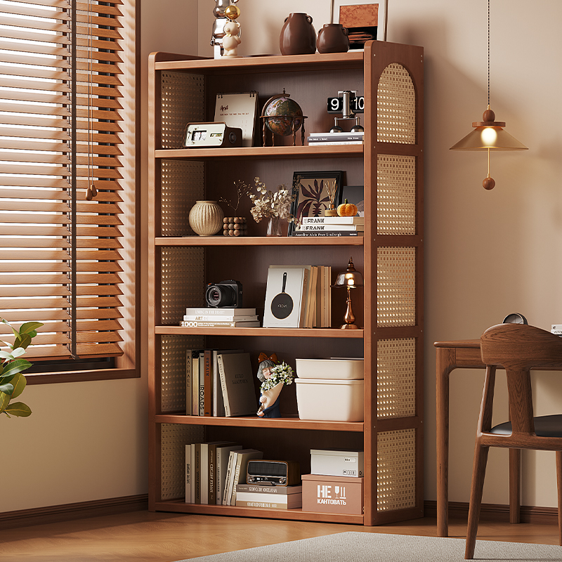 书架一体靠墙学生客厅落地置物架