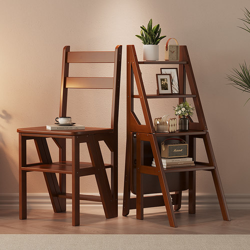 竹中生智可折叠两用梯凳