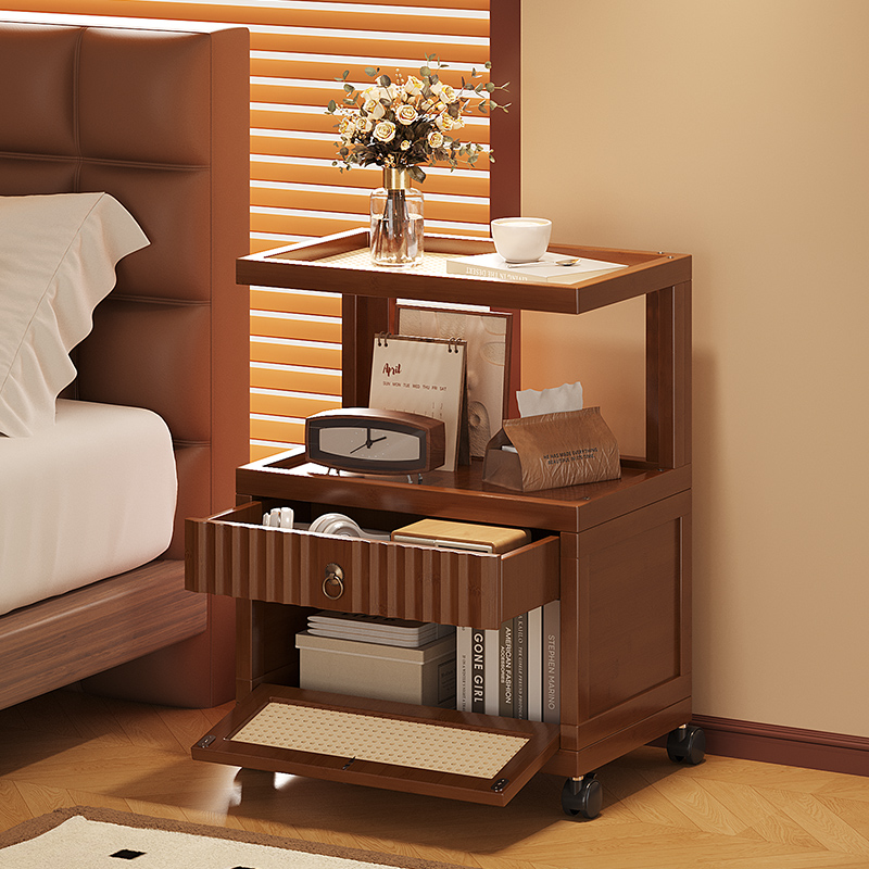 沙发边几角几置物架可移动