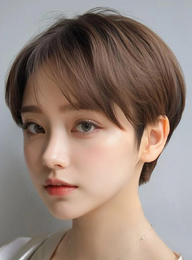 假发女短发夏天薄款减龄全头套式光头化疗波波头自然仿真假发套