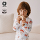 小猪大卫宝宝春秋内衣套装 男女童秋衣秋裤 贴身两件套100%纯棉套
