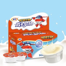 妙飞超级飞侠成长奶酪高钙零食儿童营养奶酪成长杯100g 6盒