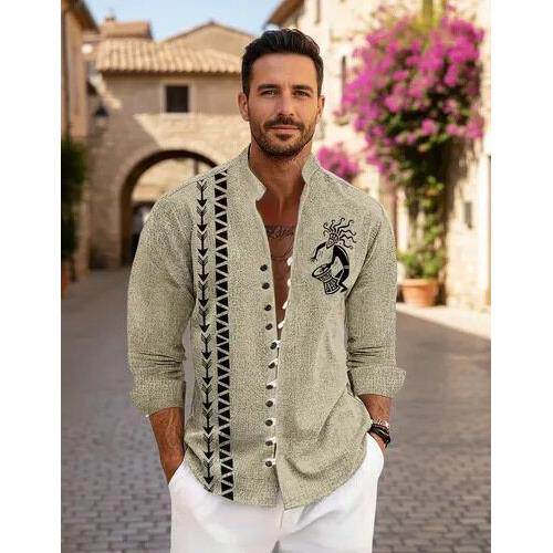 H 36414 Men Casual Shirt Button-up Long Sleeve纽扣款衬衫