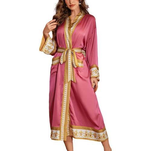 I 22939 Long Sleeve Robe Pajamas Women 长袖睡袍