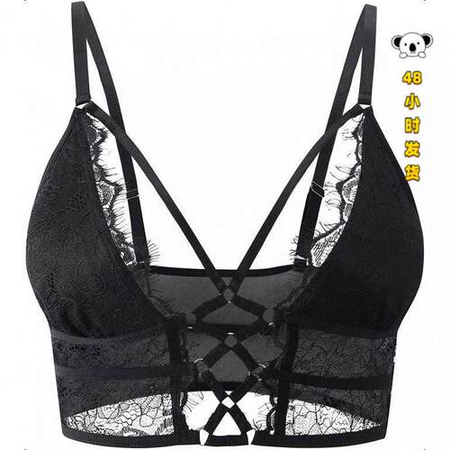 T 35000 Thin Straps Lace Push Up Comfortable Bra细带蕾丝文