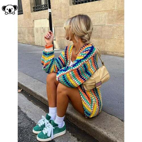 V 12928 Women Autumn Outerwear Cardigan Casual休闲开衫
