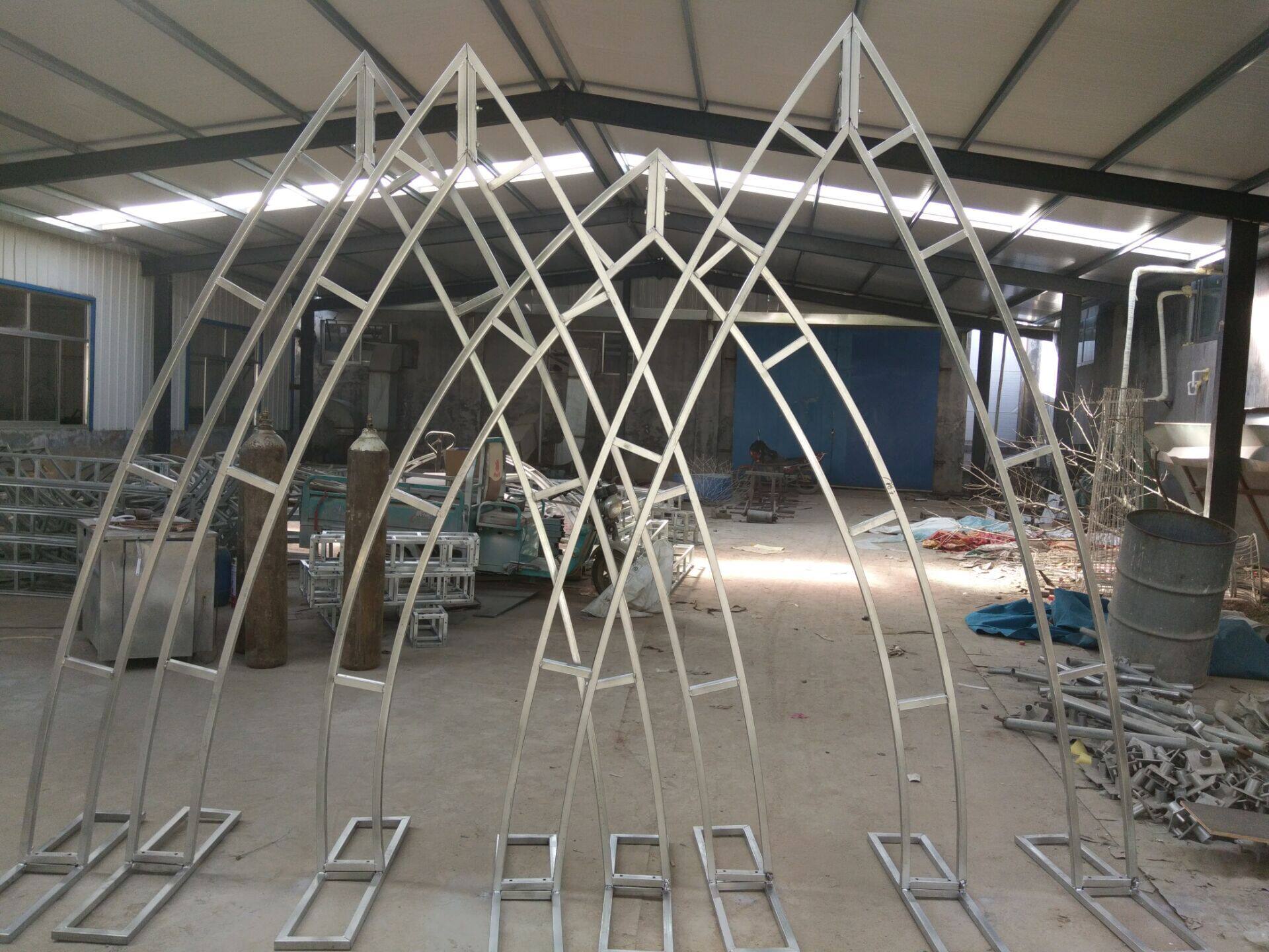 新款异性架子 圆形桁架心形 弧形s铁环吊环装饰 婚庆道具