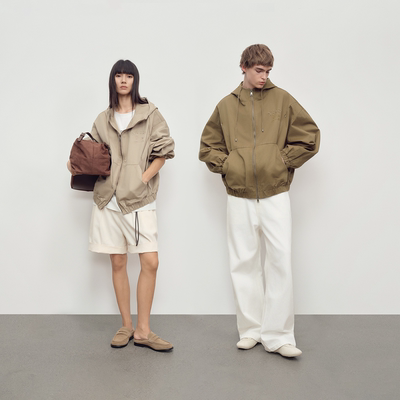 AMLM腊肠狗刺绣洗水牛仔夹克