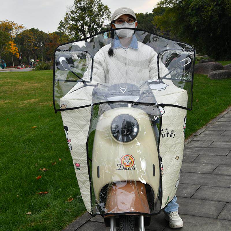 电动车挡风被加棉前挡风板全包电瓶摩托车防风罩保暖防寒四季通用