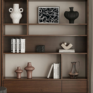 逸品家居样板间轻奢设计搭配玄关酒柜摆件储物盒软装 Pin