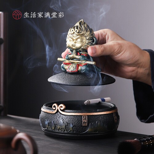 烟灰缸大号猴子悟空防飞灰