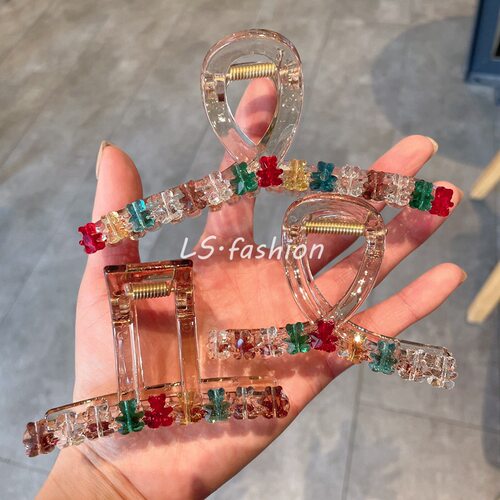 美盼可爱小熊抓夹鲨鱼夹
