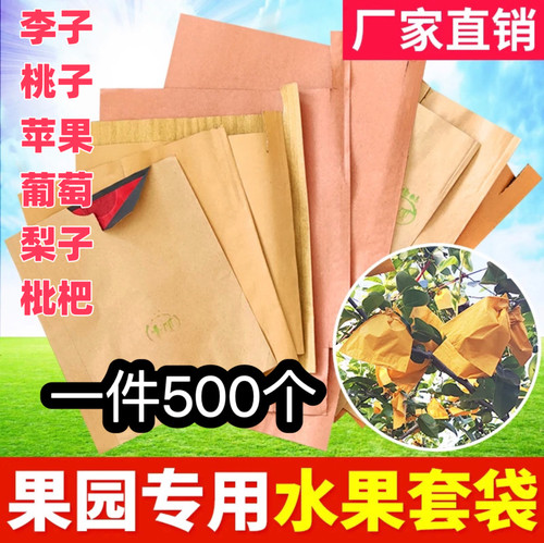桃子专用套袋黄桃苹果梨纸袋套水果袋子防虫袋防鸟袋防虫防鸟神器
