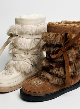 TBT “暖炉”雪地靴 新款降温神器 波西米亚风雪橇鞋 女生雪地靴