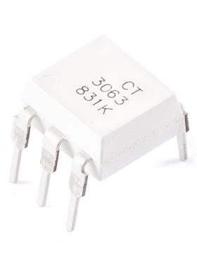CT3063 DIP-6 零交叉光电耦合器芯片 兼容MOC3063电子元器件配单