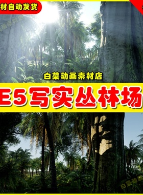 UE4/5 Photorealistic jungle location 4x4写实丛林场景4.27-5.2