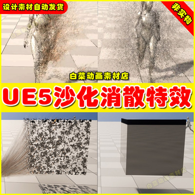 UE5 Transformation VFX Pack 虚幻引擎5.5人物沙化消散消失特效