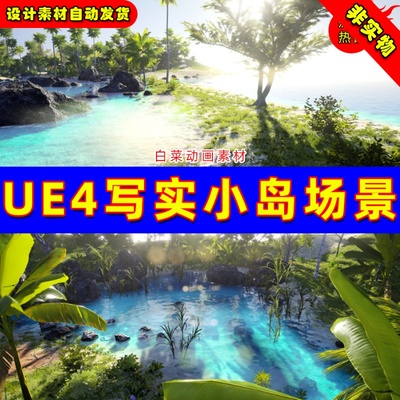 UE4 写实小岛 3D-Scanned Photo-Realistic Mauritius Asset Pack
